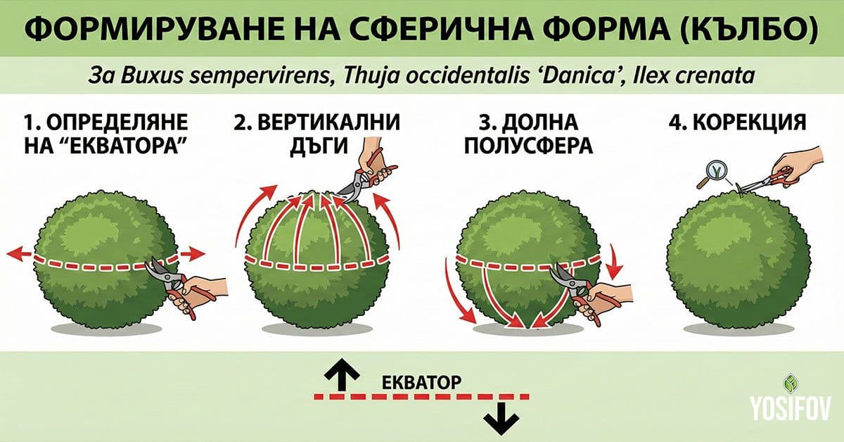 Подрязване във сферична форма