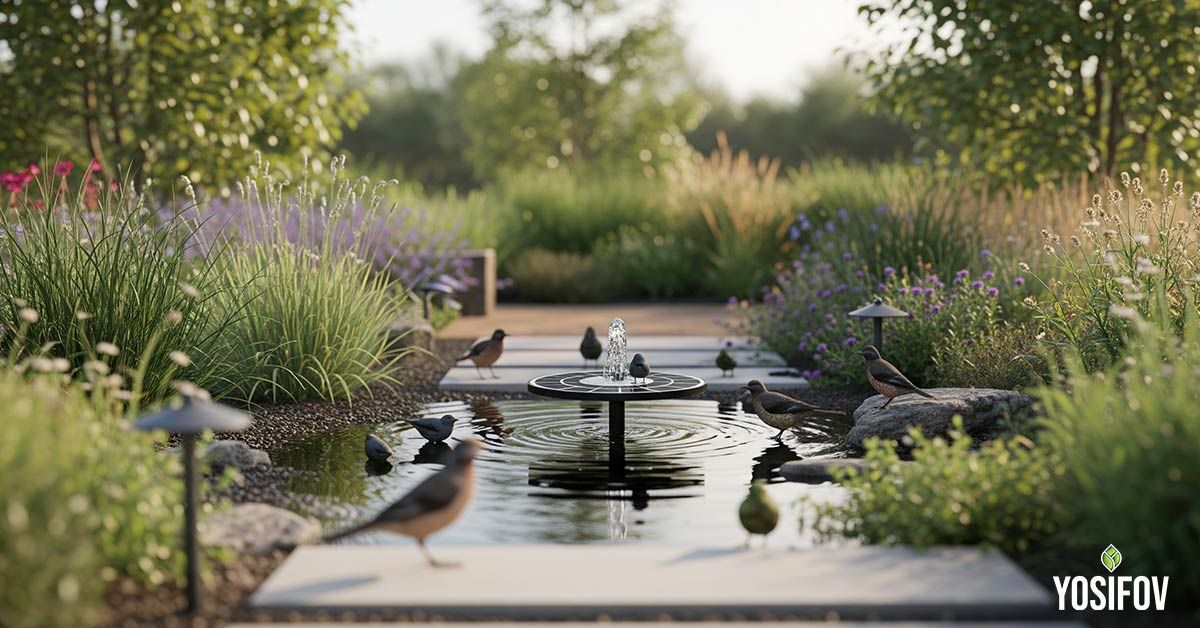 Малките водни инсталации в озеленяването през лято 2025